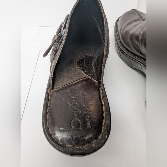 BOC Born size 9 brown leather clogs in excellent condition - Picture 13 of 16